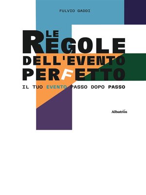 cover image of Le Regole dell'Evento Perfetto